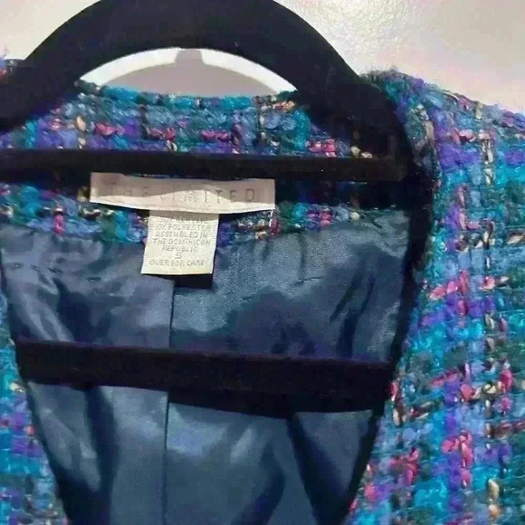 Size Small The Limited Plaid Tweed Blazer - Picture 2 of 3